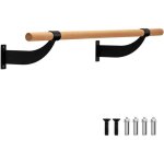 Barre de danse classique murale en bois - gymax - ?38cm & 120cm de largeur  hauteur fixe - pour maison ...