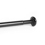 Barre de douche barre aluminium noir extensible