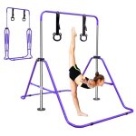Barre de gymnastique enfant r�glable hauteur - poutre acier robuste base antid�rapante - entra�nement ...