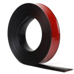 Barre de seuil adh�sif - 1 barre seuil 6m pvc 4cm large 35mm haut transition sol - 6m - maison / noir ...