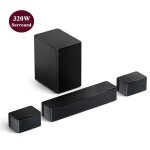 Barre de son 5. 1ch ultimea poseidon d50 avec caisson de basses + 2 enceintes surround virtuel et basse ...