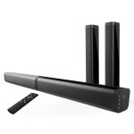 Barre de son bluetooth 5. 0 - 40 w rms - home cin�ma 2. 0 hdmi arc microsd usb et aux - noir