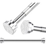 Barre tlescopique extensible en acier inoxydable 40 - 55 cm antidrapante sans perage style 1