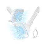 Barre t�lescopique pour rideaux de douche - 120 - 200 cm - installation sans per�age - support 100 kg ...