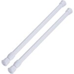 Barres de tension lot de 2 barres de placard rglables en acier  ressort tringle  rideau de douche ...