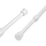 Barre de tension extensible en aluminium pour rideaux en voile rideaux de douche longueur 55 - 90 cm ...