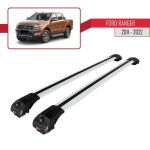 Barres de toit ace - 1 railing pour ford ranger 2011 - 2022 - gris
