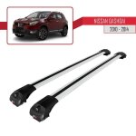 Barres de toit ace - 1 railing pour nissan qashqai 2010 - 2014 - gris - charge maximale 75 kg