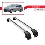 Barres de toit ace - 2 railing pour ford s - max 2015 - 2023 - gris - charge utile maximale de 75 kg Barres de toit ace - 2 railing pour ford s - max 2015 - 2023 - gris - charge utile maximale de 75 kg