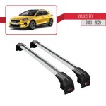 Pour kia xceed (cd) 2019 - 2025 barres de toit ace - 2 railing porte - bagages de voiture / gris Pour kia xceed (cd) 2019 - 2025 barres de toit ace - 2 railing porte - bagages de voiture / gris
