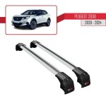 Pour peugeot 2008 2020 - 2025 barres de toit ace - 2 railing porte - bagages de voiture / gris Pour peugeot 2008 2020 - 2025 barres de toit ace - 2 railing porte - bagages de voiture / gris