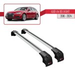 Pour audi a4 (b9) avant 2016 - 2025 barres de toit ace - 2 railing porte - bagages de voiture / gris Pour audi a4 (b9) avant 2016 - 2025 barres de toit ace - 2 railing porte - bagages de voiture / gris