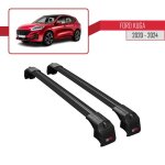 Pour ford kuga (cx482) 2020 - 2025 barres de toit ace - 2 railing porte - bagages de voiture / noir Pour ford kuga (cx482) 2020 - 2025 barres de toit ace - 2 railing porte - bagages de voiture / noir