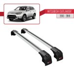 Barres de toit ace - 2 railing porte - bagages de voiture pour mitsubishi outlander (mk3) 2013 - 2018 ...