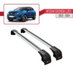 Barres de toit ace - 2 railing porte - bagages de voiture pour nissan qashqai 2022 - 2024 - gris Barres de toit ace - 2 railing porte - bagages de voiture pour nissan qashqai 2022 - 2024 - gris