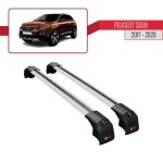 Barres de toit ace - 2 railing porte - bagages de voiture pour peugeot 3008 2017 - 2020 - gris Barres de toit ace - 2 railing porte - bagages de voiture pour peugeot 3008 2017 - 2020 - gris
