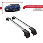 Barres de toit ace - 2 railing porte - bagages pour volkswagen passat variant (b8) - gris Barres de toit ace - 2 railing porte - bagages pour volkswagen passat variant (b8) - gris