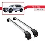 Pour volvo xc60 2017 - 2025 barres de toit ace - 2 railing porte - bagages de voiture / gris Pour volvo xc60 2017 - 2025 barres de toit ace - 2 railing porte - bagages de voiture / gris