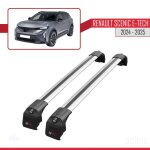 Barres de toit - ace - 2 - renault scenic e - tech 2024 - 2025 - aluminium - gris - 2 barres Barres de toit - ace - 2 - renault scenic e - tech 2024 - 2025 - aluminium - gris - 2 barres