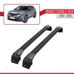 Barres de toit - ace - 2 - renault scenic e - tech 2024 - 2025 - aluminium - noir - 2 barres Barres de toit - ace - 2 - renault scenic e - tech 2024 - 2025 - aluminium - noir - 2 barres