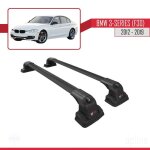 Barres de toit - ace - 3 - compatible bmw s�rie 3 (f30) 2012 - 2019 - aluminium - noir - 2 barres