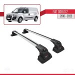 Barres de toit - ace - 3 - fiat doblo 2 - aluminium - 2 barres - charge utile < 300 kg
