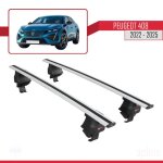 Compatible avec peugeot 408 (p54) 2022 - 2026 ace - 4 barres de toit railing porte - bagages de voiture ...