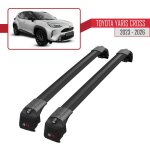 Barres de toit - apline - ace - 2 - aluminium - noir - pour toyota yaris cross 2023 - 2026