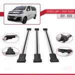 Barres de toit pour citroen jumpy 3 (k0) space tourer 2017 - 2026 fly model railing porte - bagages de ...