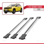 Barres de toit - fly - fiat grande panda 2025 - aluminium - 3 barres - charge utile < 300 kg