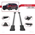 Barres de toit pour kia sportage 2023 - 2026 fly model railing porte - bagages de voiture gris aluminium ...