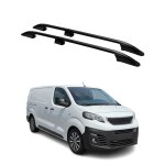 Barres de toit longitudinales pour peugeot expert / traveller 2016 - 2025 l2 noir