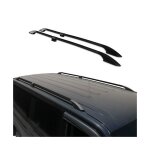 Barres de toit longitudinales pour renault trafic 3 long l2 2014 - 2025 alu noir Barres de toit longitudinales pour renault trafic 3 long l2 2014 - 2025 alu noir
