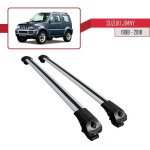 Barres de toit pour suzuki jimny 1998 - 2018 ace - 1 railing porte - bagages de voiture gris