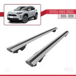 Barres de toit pour toyota yaris cross 2020 - 2026 hook model railing porte - bagages de voiture gris ...