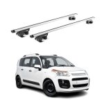 Barres de toit transversales pour citroen c3 picasso 2009 - 2017 alu gris 2x abe