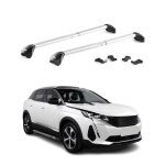 Barres de toit transversales pour peugeot 3008 2016 - 2025 alu gris argent� 2x abe