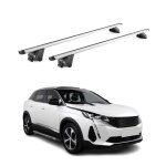 Barres de toit transversales pour peugeot 3008 2016 - 2025 alu gris argent� 2x abe