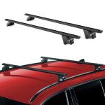 Barres de toit transversales pour peugeot 308 sw 2014 - 2021 alu noir 2 pi�ces abe
