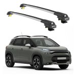 Barres de toit turtle air - 1 citroen c3 aircross 2018 2019 2020 2021 2022 2023 2024 (suv) argent