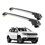 Barres de toit turtle air - 1 dacia duster hm 2018 2019 2020 2021 2022 (suv) argent