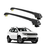 Barres de toit turtle air - 1 dacia duster hm 2018 2019 2020 2021 2022 (suv) noir