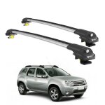 Barres de toit turtle air - 1 dacia duster hs 2010 2011 2012 2013 (suv) argent