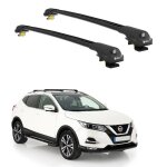Barres de toit turtle air - 1 nissan qashqai j11 2014 2015 2016 2017 2018 2019 2020 (suv) noir