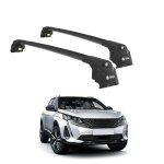 Barres de toit turtle air - 2 peugeot 3008 all 2017 2018 2019 2020 2021 2022 2023 2024 (suv) noir