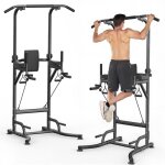 Barre de traction ajustable chaise romaine dips multifonctions max 150kg rglage 6 niveaux station musculation ...