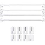 Barres de vitrage extensible tringle rideau sans percage pour fenetre pvc pour de tringle � rideau adh�sive ...