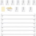 Barres de vitrage extensible tringle sans percage r�glable tringle a rideau pour fenetre pvc pour rideaux ...