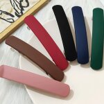 Barrettes  cheveux - non spcifi - lot de 6 - mates - fermoir franais - couleurs varies
