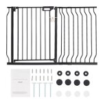 Barri�re de s�curit� b�b� extensible large - duoku - 74. 9 - 122. 9cm - barri�re pour chien - escaliers ...